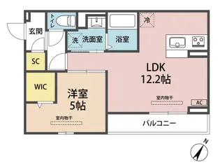 シェリーメゾン明野【3階】の間取り
