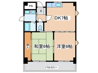シェーヌパレ【3階】の間取り