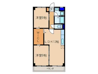 シティ-ハイツ石原【3階】の間取り