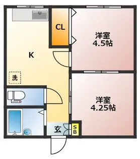 原田ビル【3階】の間取り