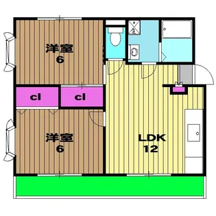 第二雅マンション【2階】の間取り
