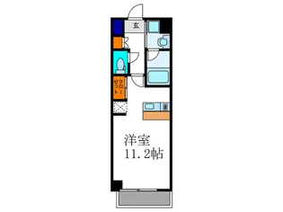 グラティア御所東【4階】の間取り