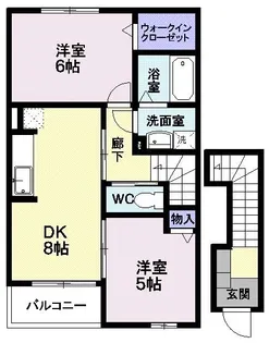 リバティーベルC【2階】の間取り