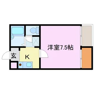 レタンドゥラメールCKIII【3階】の間取り