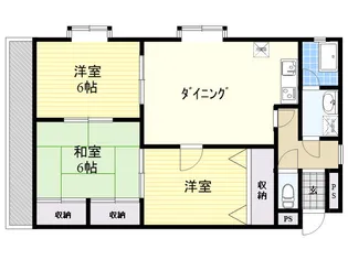 ユースエイト【5階】の間取り