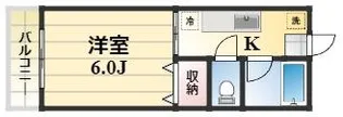 アーバンフラット桜田B棟【2階】の間取り