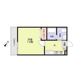 ルミエール常盤台A棟【2階】の間取り