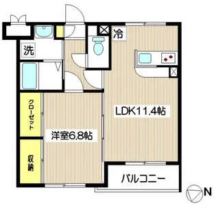 エスポワール多摩川【3階】の間取り