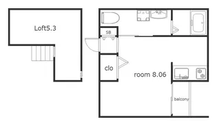 パレッタ小本WEST【1階】の間取り