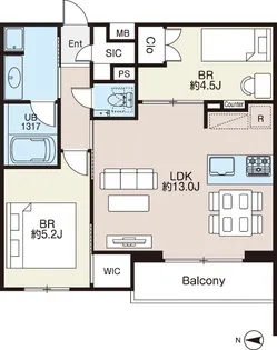 AIFLAT柿の木坂【3階】の間取り