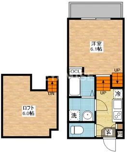 デ・クメール永昌町【1階】の間取り