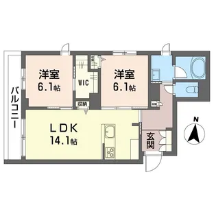 サンフェルト【3階】の間取り
