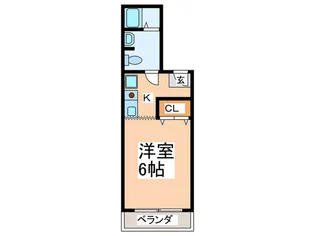 サウスビレッジ【1階】の間取り