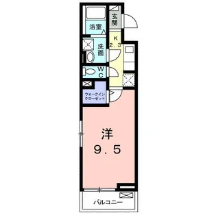 カントリーロード【3階】の間取り