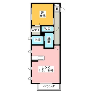 Bereo稲永【3階】の間取り