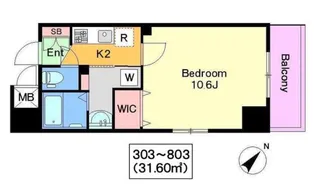 ソレイユ音羽【3階】の間取り