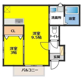 リエット【1階】の間取り