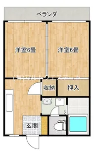 第一メゾン小松原【2階】の間取り