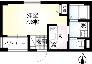 b’CASA Tatekawa【3階】の間取り