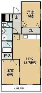 サンステージ北沖洲I【1階】の間取り