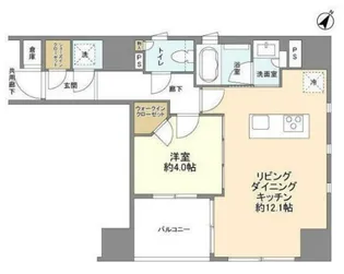 パークリュクス銀座8丁目mono【3階】の間取り