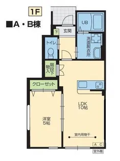 Lou lou(ルル) A【1階】の間取り