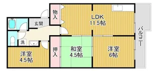 1stヴァンサン館【3階】の間取り