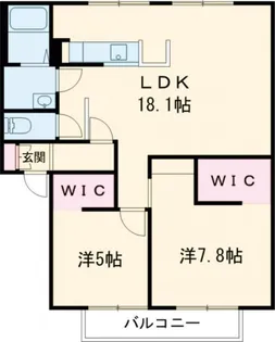 フレグランス横津【2階】の間取り