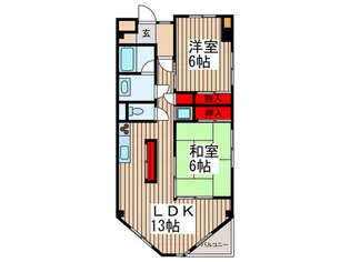 エマーレ与野本町【2階】の間取り