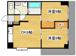 メゾン隼人(真孝)【3階】の間取り
