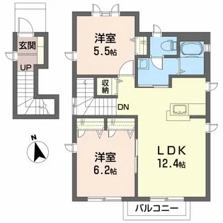 レジオン・ドヌールD【2階】の間取り