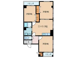 夕凪プラザ【4階】の間取り