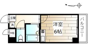 パレドール日の出【4階】の間取り