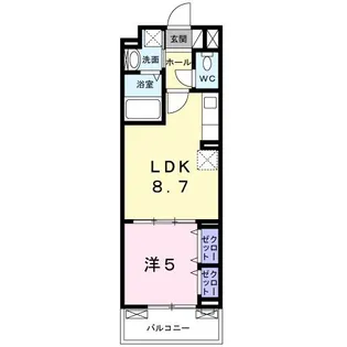 ルーミナス京田辺【3階】の間取り