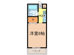 レイクハイツ【1階】の間取り