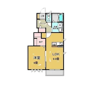 スマートハイツE【1階】の間取り