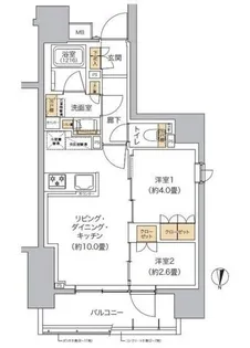 リビオメゾン東池袋【11階】の間取り