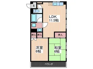 森岡ビル【3階】の間取り
