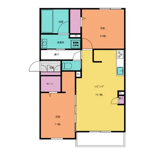 シャーメゾン アルフラット【3階】の間取り