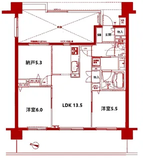 クリオ川崎鋼管通【4階】の間取り