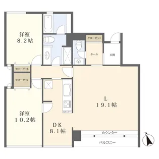 K’s Garden【1階】の間取り