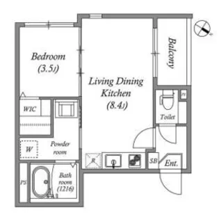 ファースト淡路【2階】の間取り