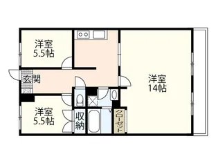 エステイト林【1階】の間取り