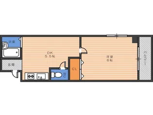 エクラ針中野【5階】の間取り