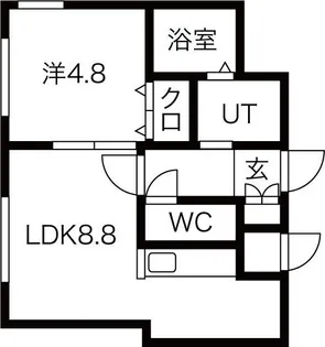 HOPE豊平公園【2階】の間取り