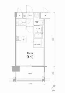 エンクレスト博多駅南BASE【5階】の間取り