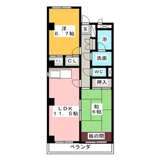 フォレスタ山本【3階】の間取り