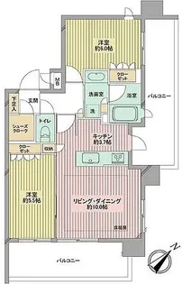 SEASONS川口並木【2階】の間取り