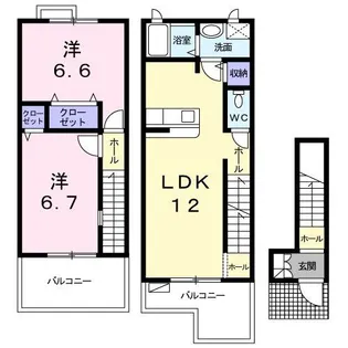 セレーノ【2階】の間取り