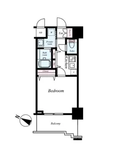 エスリード弁天町南【6階】の間取り